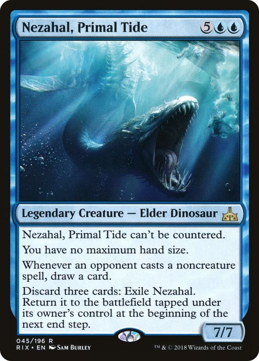 Nezahal, Primal Tide in the group Magic the Gathering / Types / Colors / Blue at Proxyprinters.com (26580)