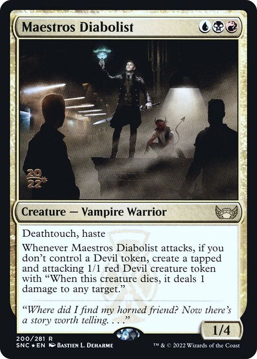 Maestros Diabolist in the group Magic the Gathering / Sets / Streets of New Capenna Promos at Proxyprinters.com (26607)