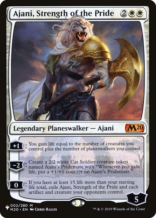 Ajani, Strength of the Pride in the group Magic the Gathering / Types / Colors / White at Proxyprinters.com (26632)