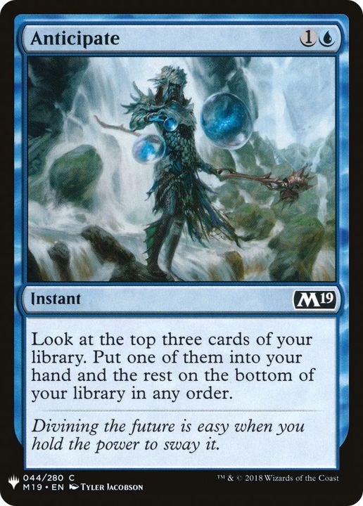 Anticipate in the group Magic the Gathering / Types / Colors / Blue at Proxyprinters.com (26667)