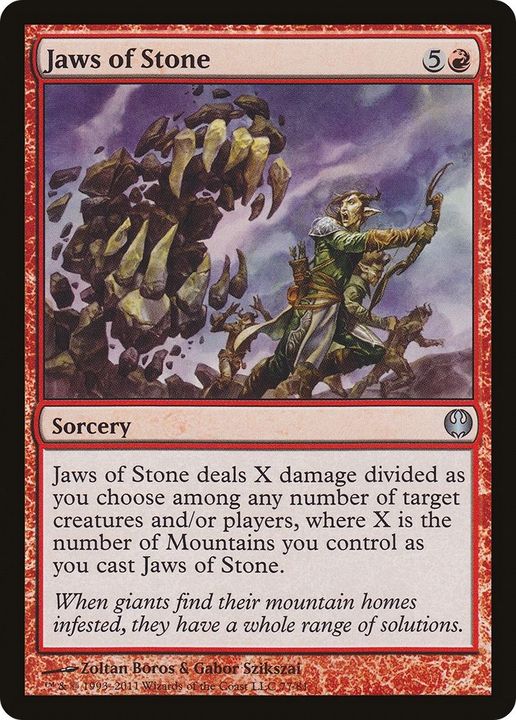 Jaws of Stone in the group Magic the Gathering / Types / Colors / Red at Proxyprinters.com (26677)