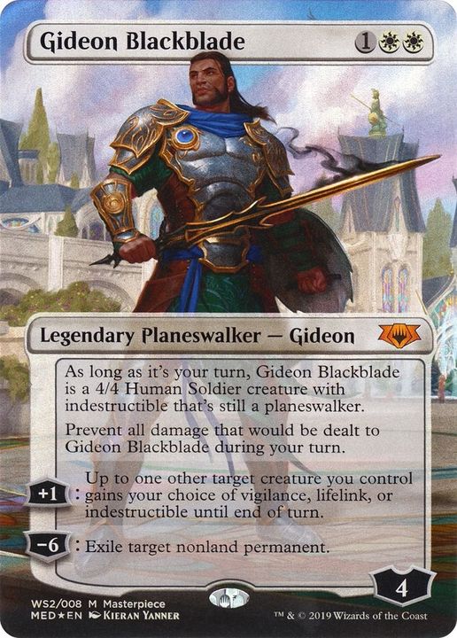 Gideon Blackblade in the group Magic the Gathering / Types / Colors / White at Proxyprinters.com (2676)