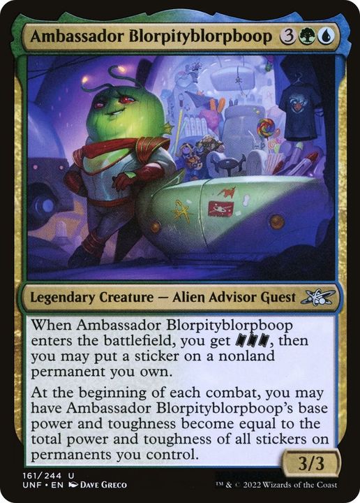 Ambassador Blorpityblorpboop in the group Magic the Gathering / Types / Colors / Multicolors / G, U at Proxyprinters.com (26763)