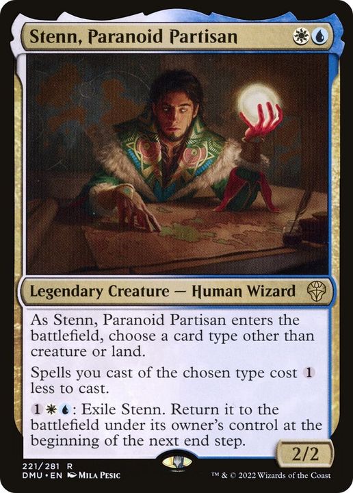 Stenn, Paranoid Partisan in the group Magic the Gathering / Types / Colors / Multicolors / U, W at Proxyprinters.com (2680)