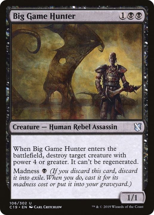 Big Game Hunter in the group Magic the Gathering / Types / Creatures / Human at Proxyprinters.com (26808)