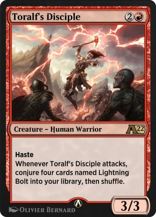 Toralf's Disciple in the group Magic the Gathering / Types / Creatures / Warrior at Proxyprinters.com (26817)