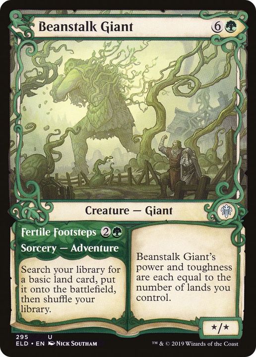 Beanstalk Giant // Fertile Footsteps in the group Magic the Gathering / Types / Colors / Green at Proxyprinters.com (26822)