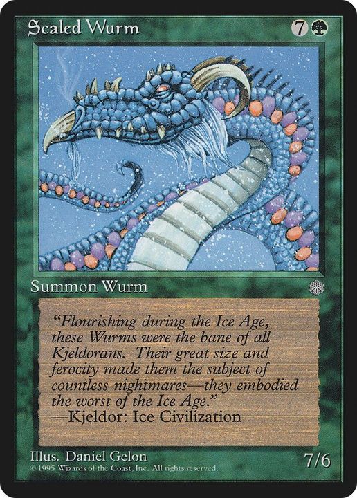 Scaled Wurm in the group Magic the Gathering / Types / Colors / Green at Proxyprinters.com (26859)