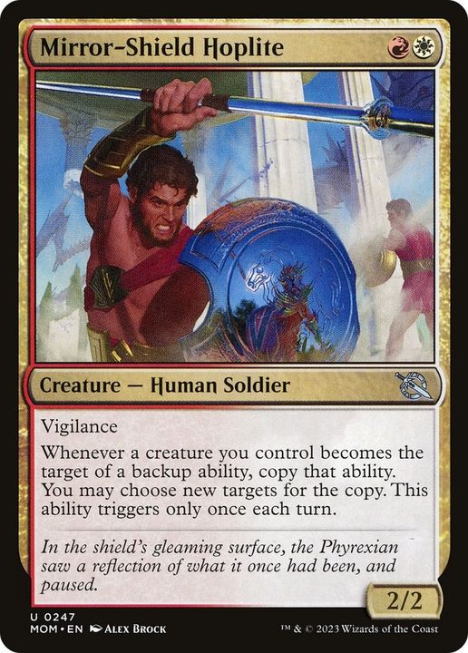 Mirror-Shield Hoplite in the group Magic the Gathering / Types / Colors / Multicolors / R, W at Proxyprinters.com (26871)