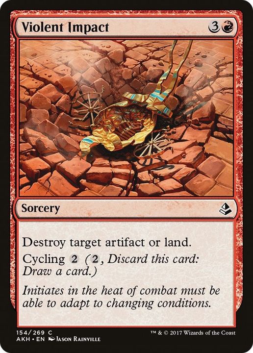 Violent Impact in the group Magic the Gathering / Types / Colors / Red at Proxyprinters.com (26899)