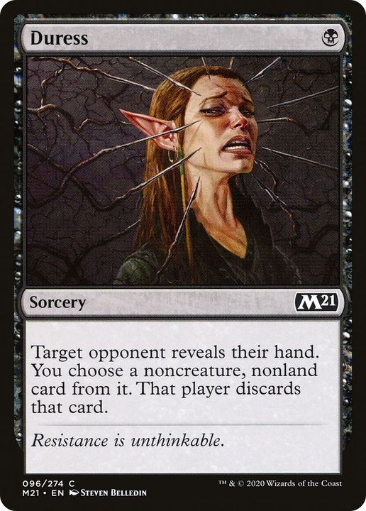 Duress in the group Magic the Gathering / Types / Colors / Black at Proxyprinters.com (26909)