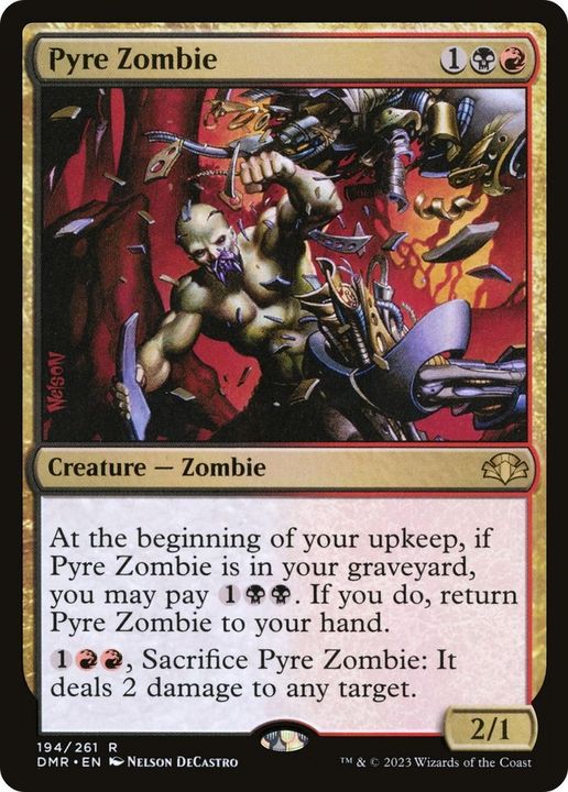 Pyre Zombie in the group Magic the Gathering / Types / Colors / Multicolors / B, R at Proxyprinters.com (26916)