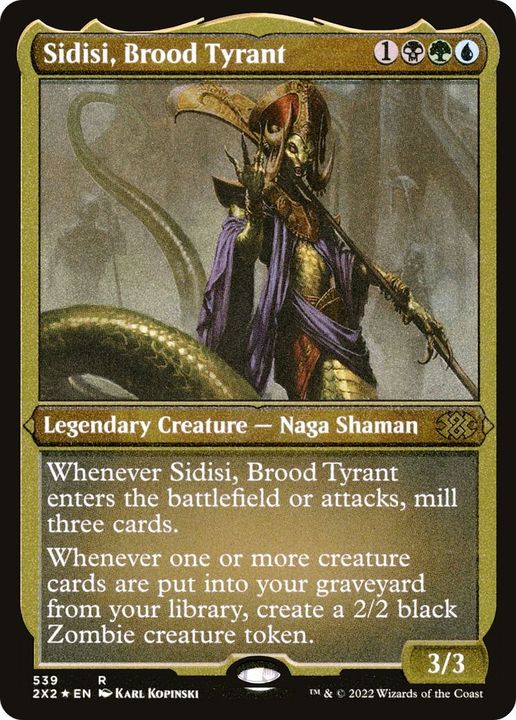 Sidisi, Brood Tyrant in the group Magic the Gathering / Types / Colors / Multicolors / B, G, U at Proxyprinters.com (26920)