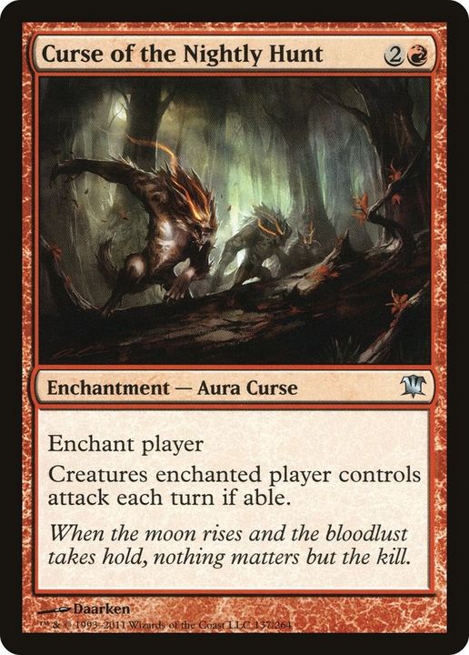 Curse of the Nightly Hunt in the group Magic the Gathering / Types / Colors / Red at Proxyprinters.com (26925)