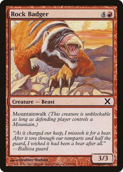 Rock Badger in the group Magic the Gathering / Types / Colors / Red at Proxyprinters.com (26942)