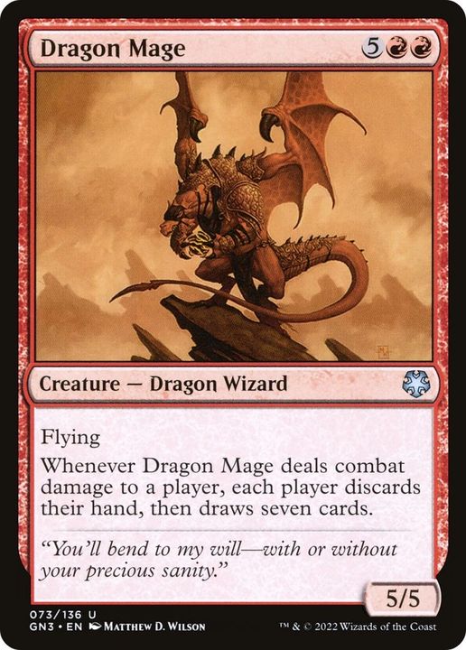 Dragon Mage in the group Magic the Gathering / Types / Creatures / Wizard at Proxyprinters.com (27008)