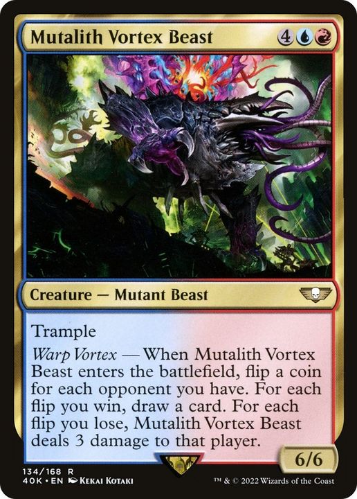 Mutalith Vortex Beast in the group Magic the Gathering / Sets / Warhammer 40,000 Tokens at Proxyprinters.com (27040)