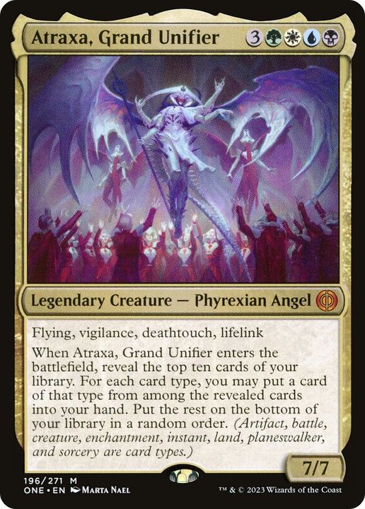 Atraxa, Grand Unifier in the group Magic the Gathering / Sets / Phyrexia: All Will Be One at Proxyprinters.com (27045)