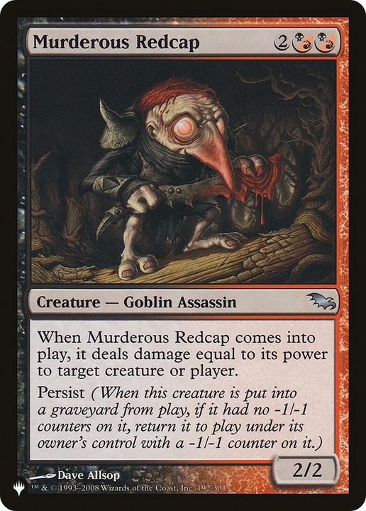 Murderous Redcap in the group Magic the Gathering / Types / Colors / Multicolors / B, R at Proxyprinters.com (27052)