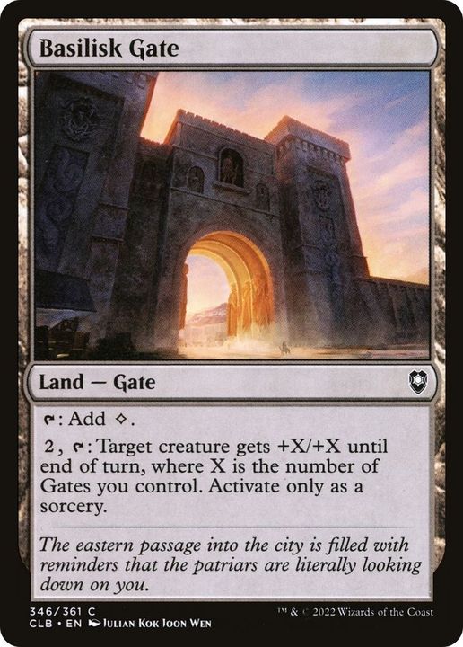 Basilisk Gate in the group Magic the Gathering / Types / Colors / Colorless at Proxyprinters.com (27065)