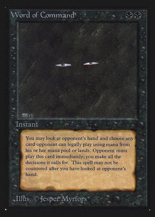 Word of Command in the group Magic the Gathering / Types / Colors / Black at Proxyprinters.com (27176)