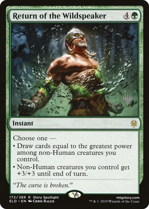 Return of the Wildspeaker in the group Magic the Gathering / Types / Colors / Green at Proxyprinters.com (27240)