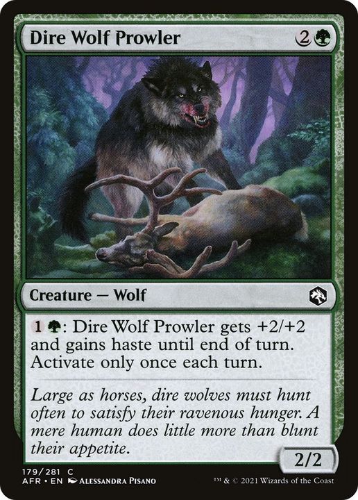 Dire Wolf Prowler in the group Magic the Gathering / Sets / Adventures in the Forgotten Realms at Proxyprinters.com (27255)