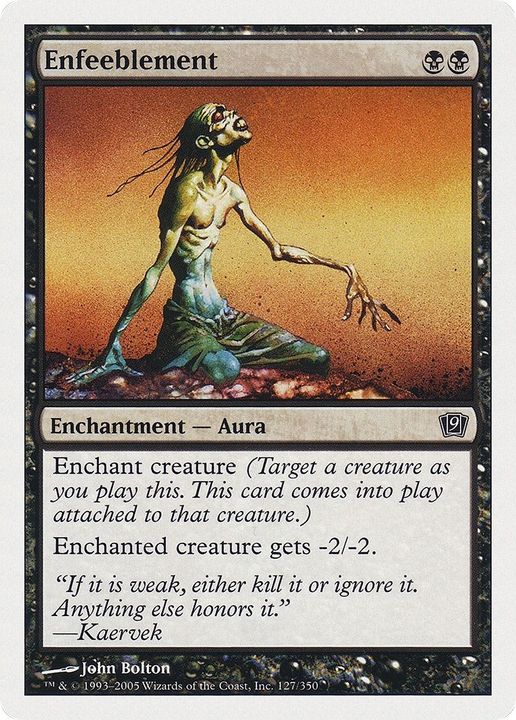 Enfeeblement in the group Magic the Gathering / Types / Colors / Black at Proxyprinters.com (27311)