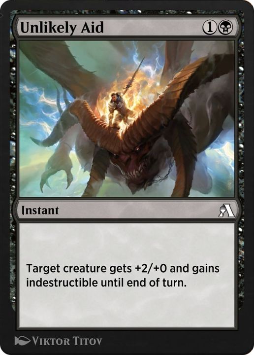 Unlikely Aid in the group Magic the Gathering / Types / Colors / Black at Proxyprinters.com (27320)