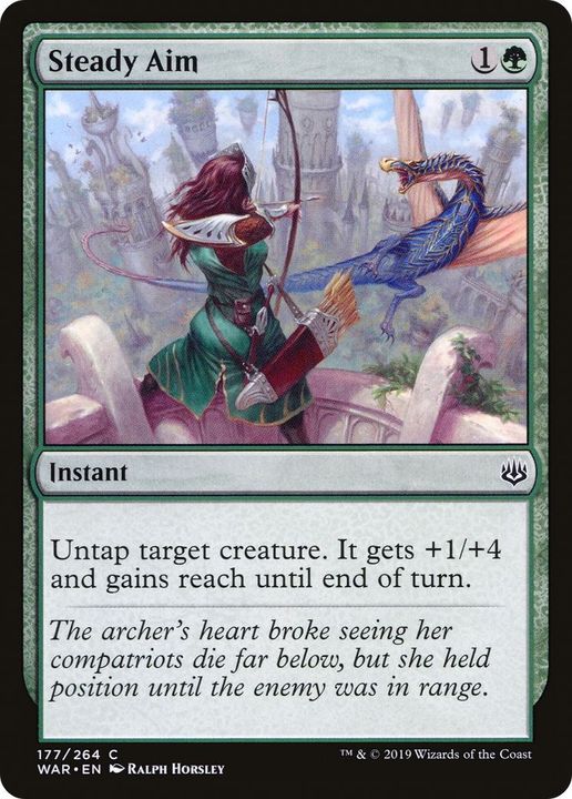 Steady Aim in the group Magic the Gathering / Sets / War of the Spark Promos at Proxyprinters.com (27355)