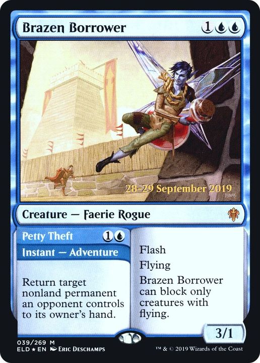 Brazen Borrower // Petty Theft in the group Magic the Gathering / Types / Colors / Blue at Proxyprinters.com (2736)