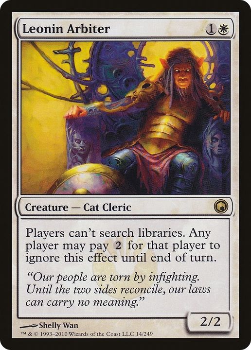 Leonin Arbiter in the group Magic the Gathering / Sets / Scars of Mirrodin at Proxyprinters.com (27375)