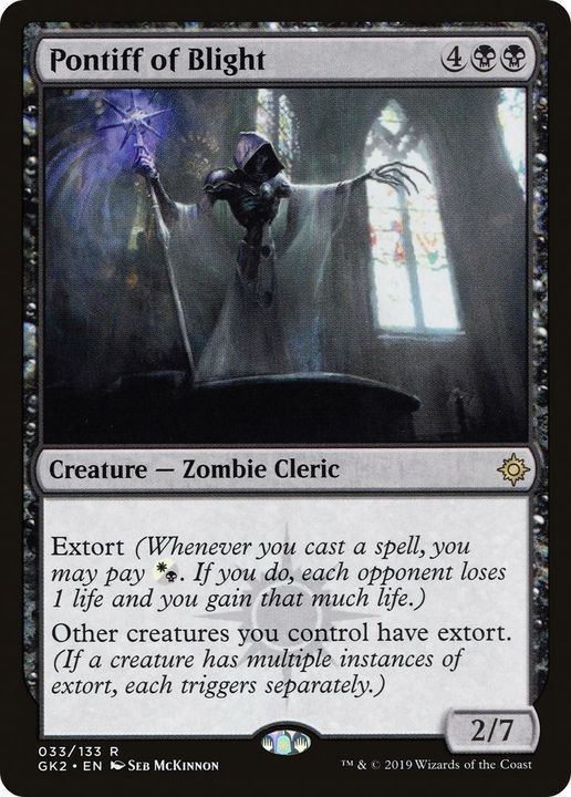 Pontiff of Blight in the group Magic the Gathering / Types / Creatures / Zombie at Proxyprinters.com (27379)