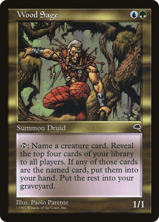 Wood Sage in the group Magic the Gathering / Types / Colors / Multicolors / G, U at Proxyprinters.com (27383)