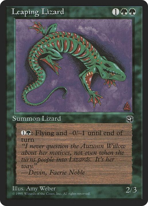 Leaping Lizard in the group Magic the Gathering / Types / Colors / Green at Proxyprinters.com (27400)