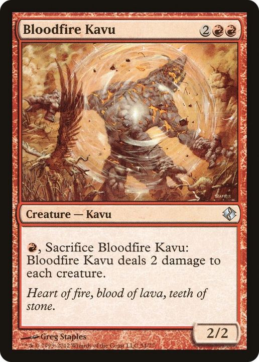 Bloodfire Kavu in the group Magic the Gathering / Types / Colors / Red at Proxyprinters.com (27430)