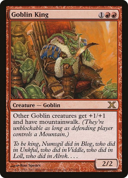 Goblin King in the group Magic the Gathering / Types / Creatures / Goblin at Proxyprinters.com (27442)