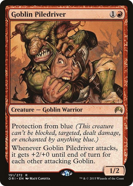 Goblin Piledriver in the group Magic the Gathering / Types / Creatures / Warrior at Proxyprinters.com (27463)