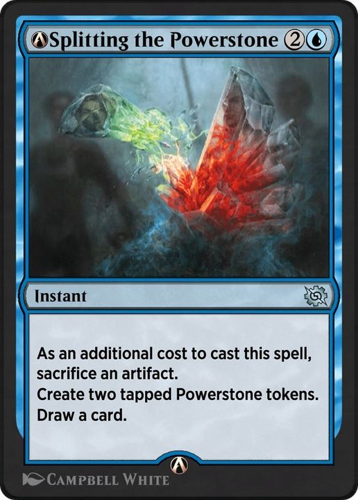 A-Splitting the Powerstone in the group Magic the Gathering / Types / Colors / Blue at Proxyprinters.com (27486)