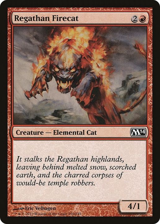 Regathan Firecat in the group Magic the Gathering / Types / Colors / Red at Proxyprinters.com (27492)