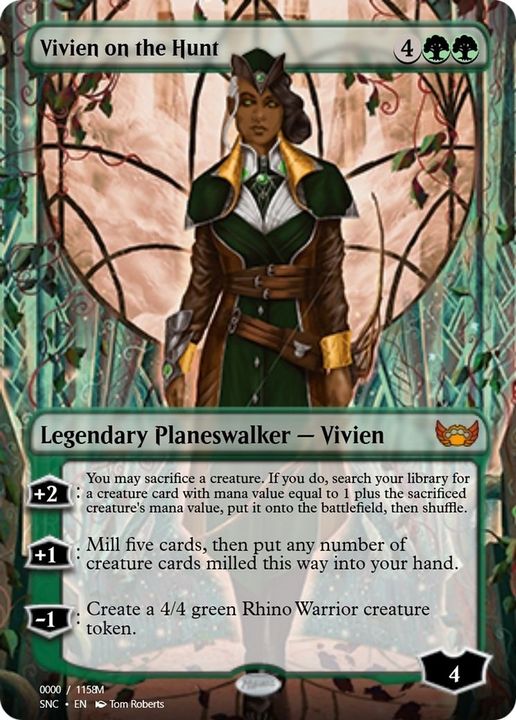 Vivien on the Hunt in the group Magic the Gathering / Types / Colors / Green at Proxyprinters.com (27502)