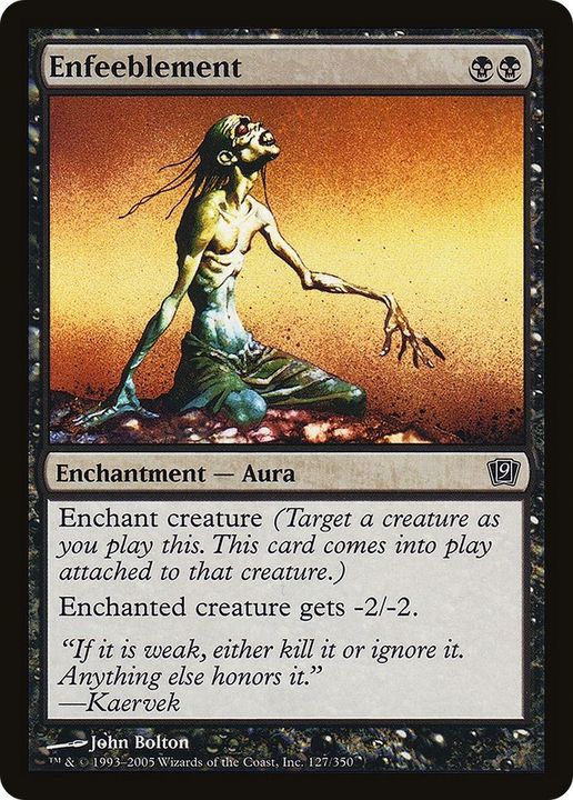 Enfeeblement in the group Magic the Gathering / Types / Colors / Black at Proxyprinters.com (27511)