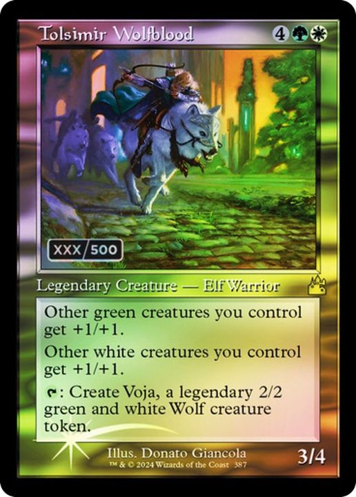 Tolsimir Wolfblood in the group Magic the Gathering / Types / Colors / Multicolors / G, W at Proxyprinters.com (2754)