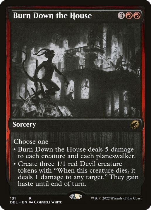 Burn Down the House in the group Magic the Gathering / Types / Colors / Red at Proxyprinters.com (27551)