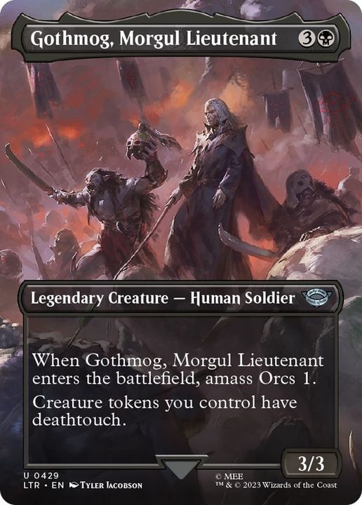 Gothmog, Morgul Lieutenant in the group Magic the Gathering / Sets / The Lord of the Rings: Tales of Middle-earth at Proxyprinters.com (27614)