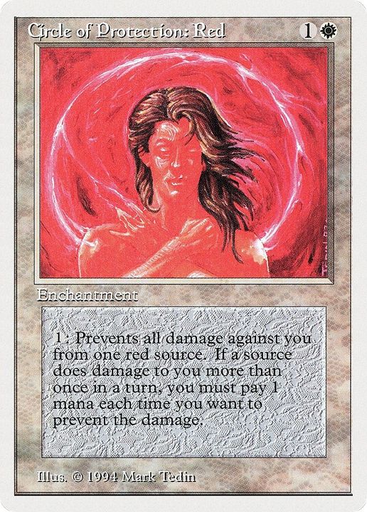 Circle of Protection: Red in the group Magic the Gathering / Types / Enchantment / Enchantment at Proxyprinters.com (27623)