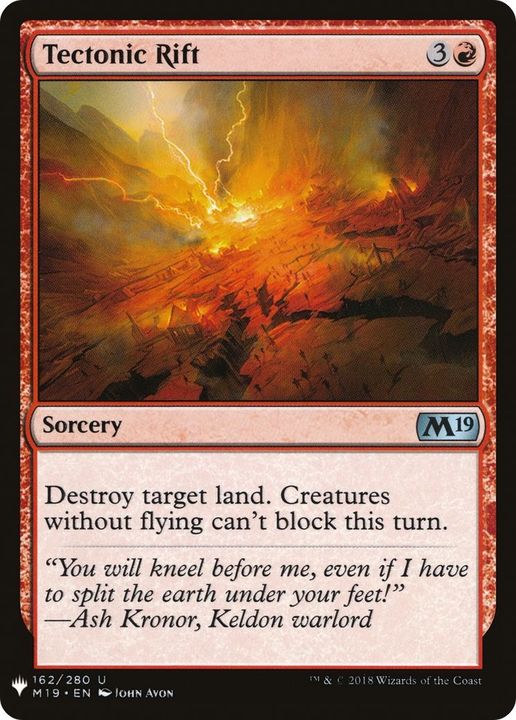 Tectonic Rift in the group Magic the Gathering / Types / Colors / Red at Proxyprinters.com (2766)