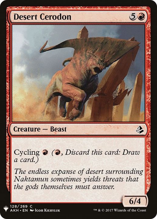 Desert Cerodon in the group Magic the Gathering / Sets / The List at Proxyprinters.com (27662)