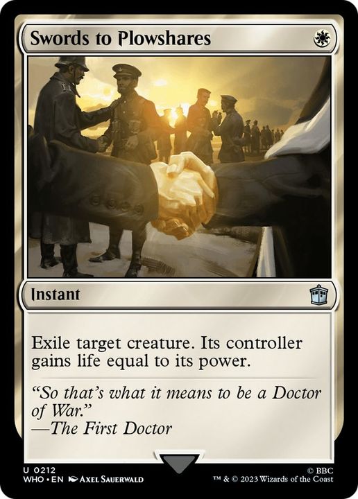 Swords to Plowshares in the group Magic the Gathering / Sets / Doctor Who at Proxyprinters.com (27678)