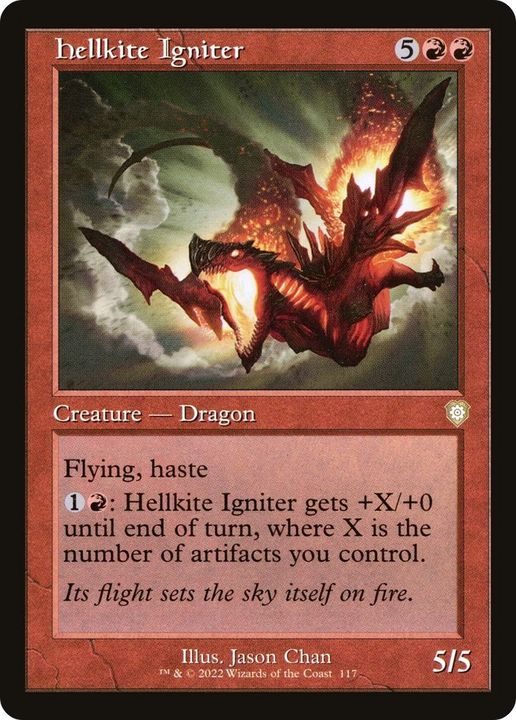 Hellkite Igniter in the group Magic the Gathering / Sets / The Brothers' War Commander at Proxyprinters.com (27685)